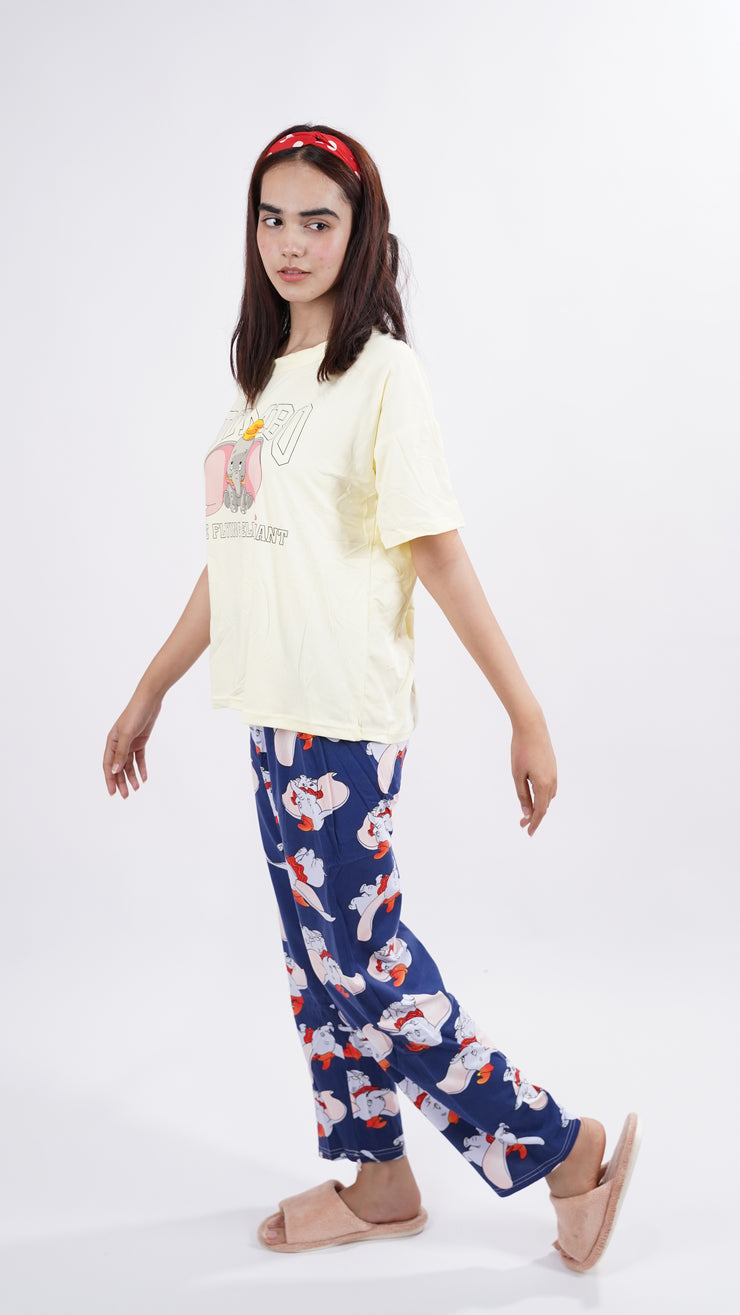 Yellow Dumbo PJ Set