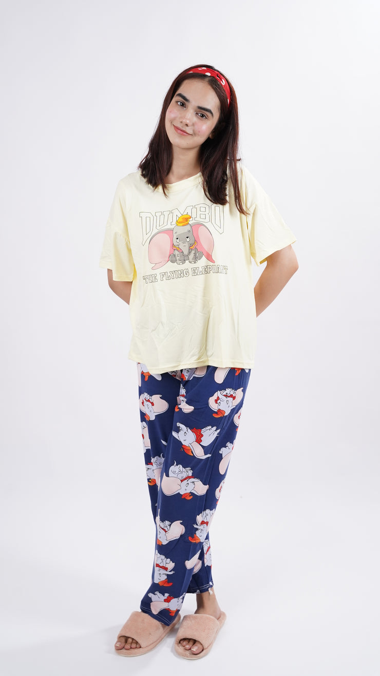 Yellow Dumbo PJ Set