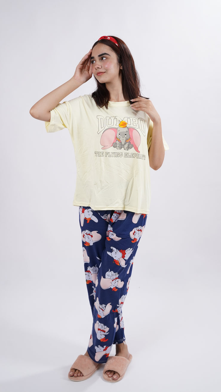 Yellow Dumbo PJ Set