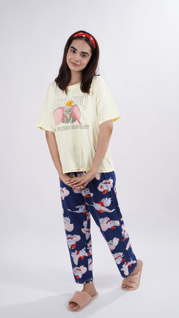 Yellow Dumbo PJ Set