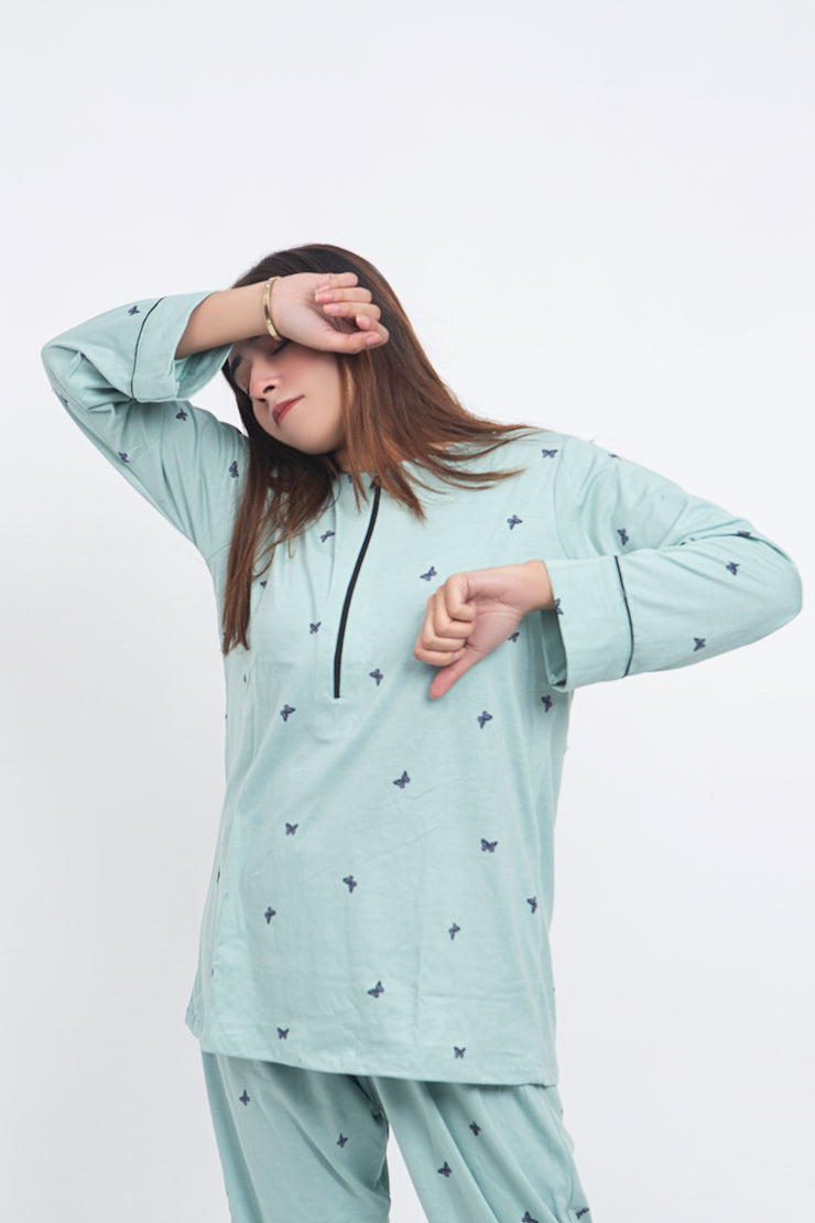 Sea Green Baggy Lounge Wear