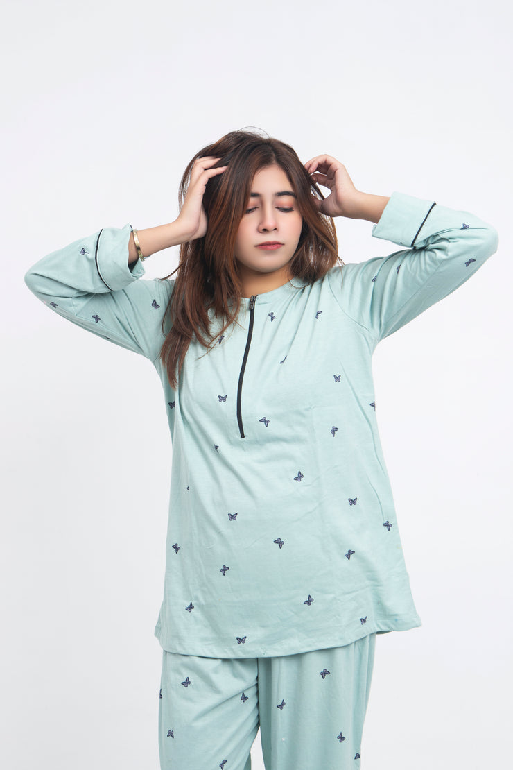 Sea Green Baggy Lounge Wear